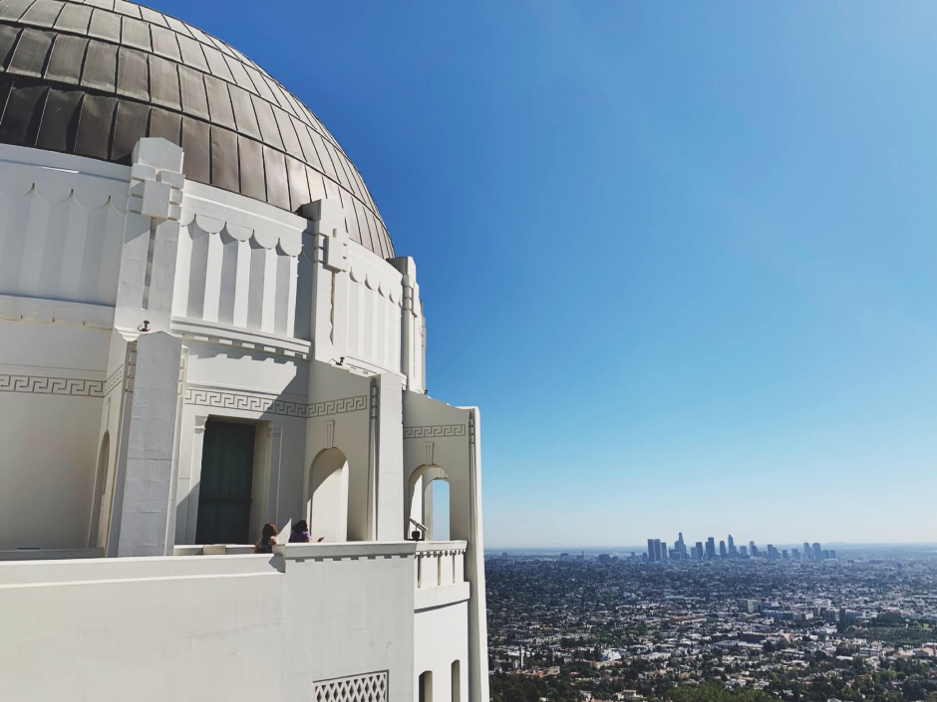 Griffith Observatory in LA against skyline