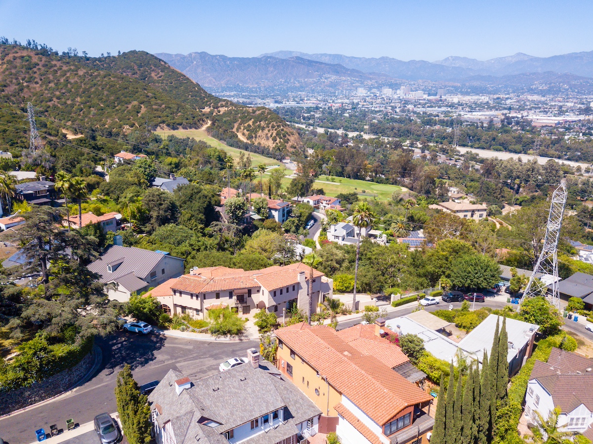 Los Feliz neighborhood near Griffith Park