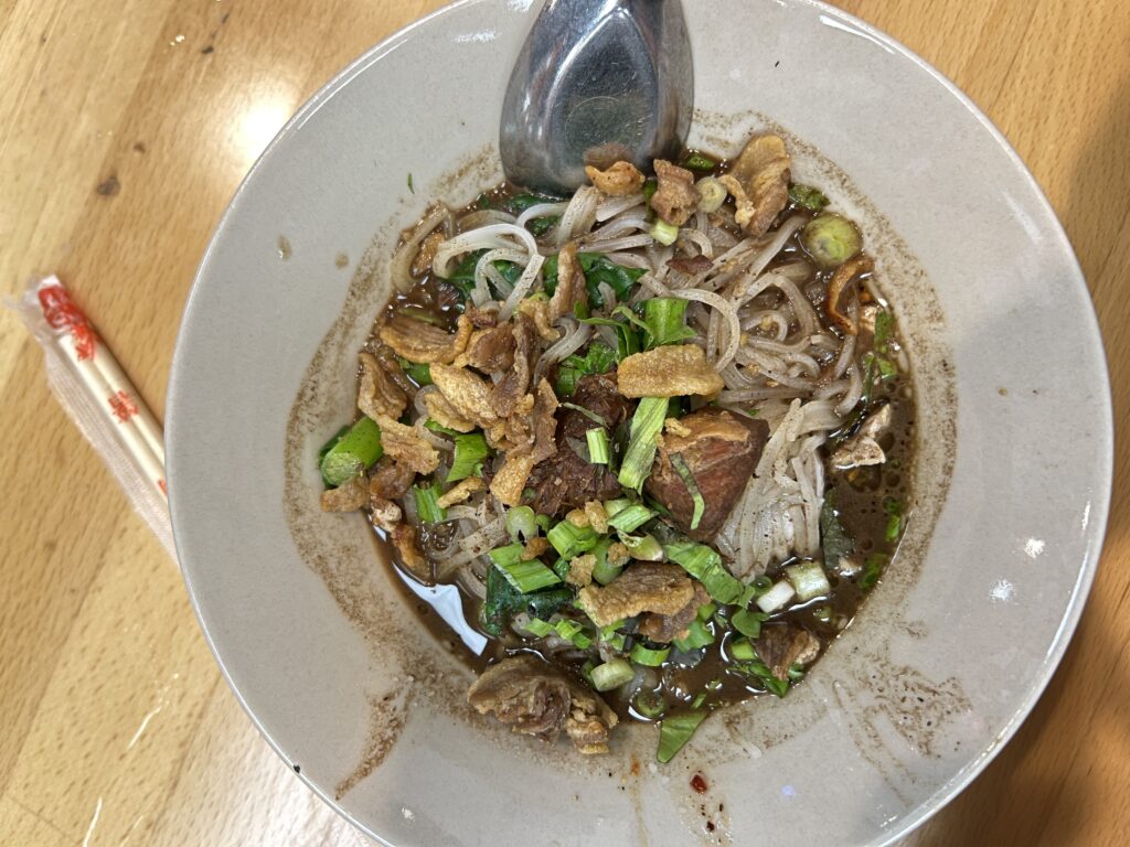 Noodle dish from Mae Malai Thai House of Noodles in Los Angeles