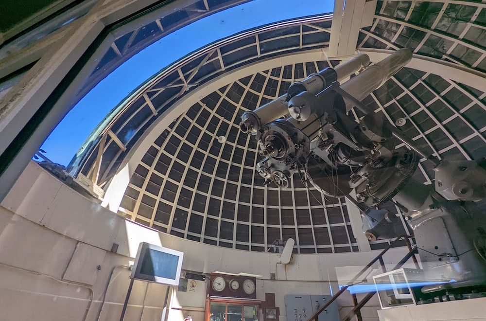 Inside Griffith Observatory in the day during Private Getty to Griffith Tour