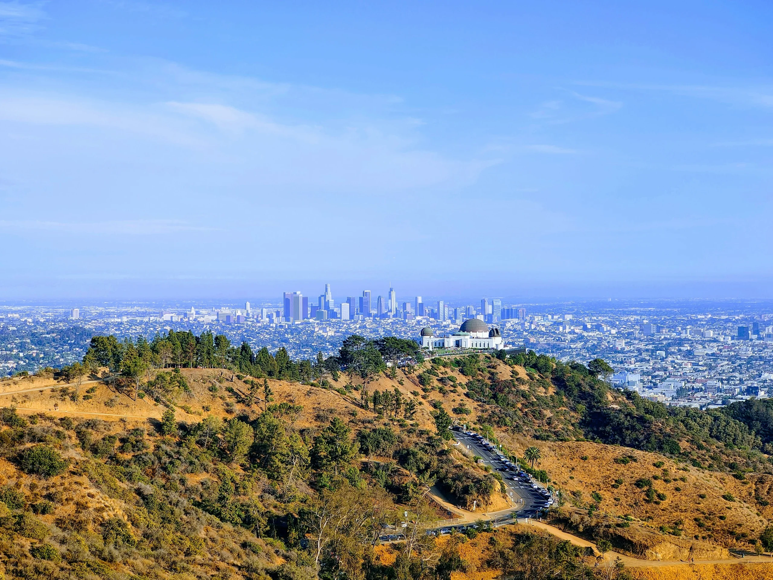 Griffith Observatory with the Downtown Los Angeles Skyline in the background