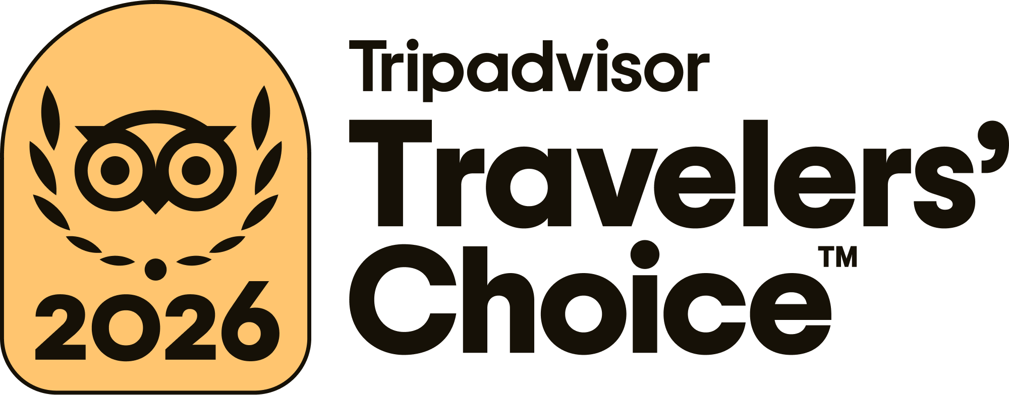 Tripadvisor Travelers' Choice 2026 award badge